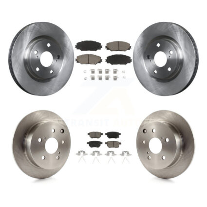 Front Rear Disc Brake Rotors And Ceramic Pads Kit For 2010 Toyota Matrix XRS K8C-100816