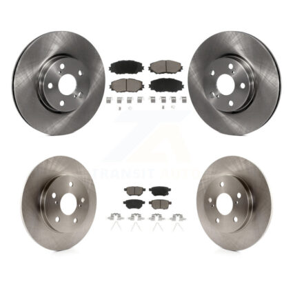 Front Rear Brake Rotor & Ceramic Pad Kit For Toyota Matrix With 279mm Diameter K8C-100818