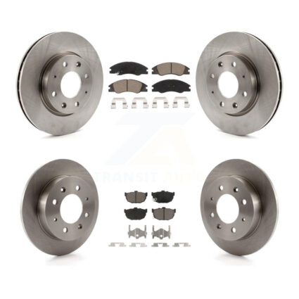 Front Rear Disc Brake Rotors And Ceramic Pads Kit For Kia Spectra Spectra5 K8C-100824