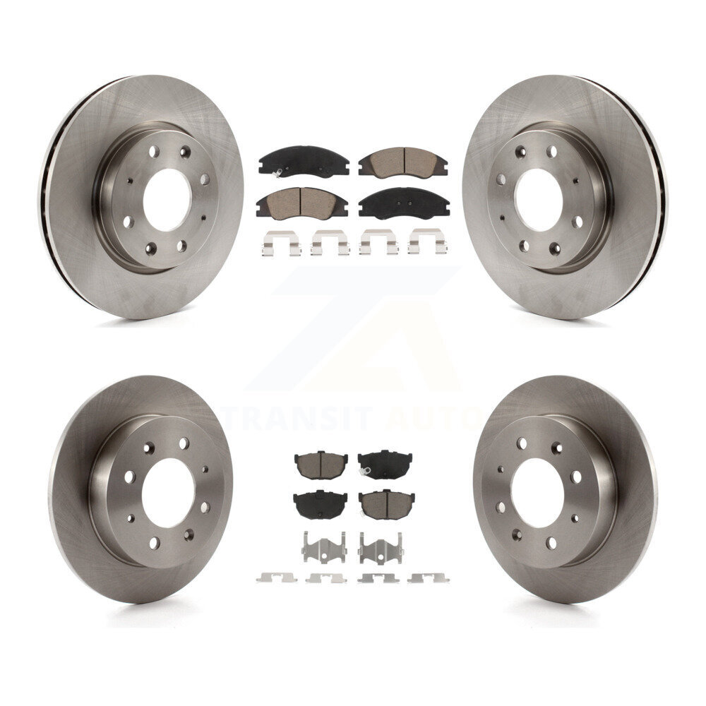 Front Rear Disc Brake Rotors And Ceramic Pads Kit For Kia Spectra Spectra5 K8C-100824