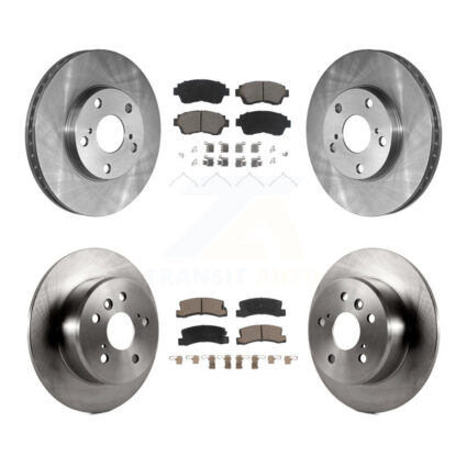 Front Rear Disc Brake Rotors And Ceramic Pads Kit For Toyota Camry Lexus ES300 K8C-100829