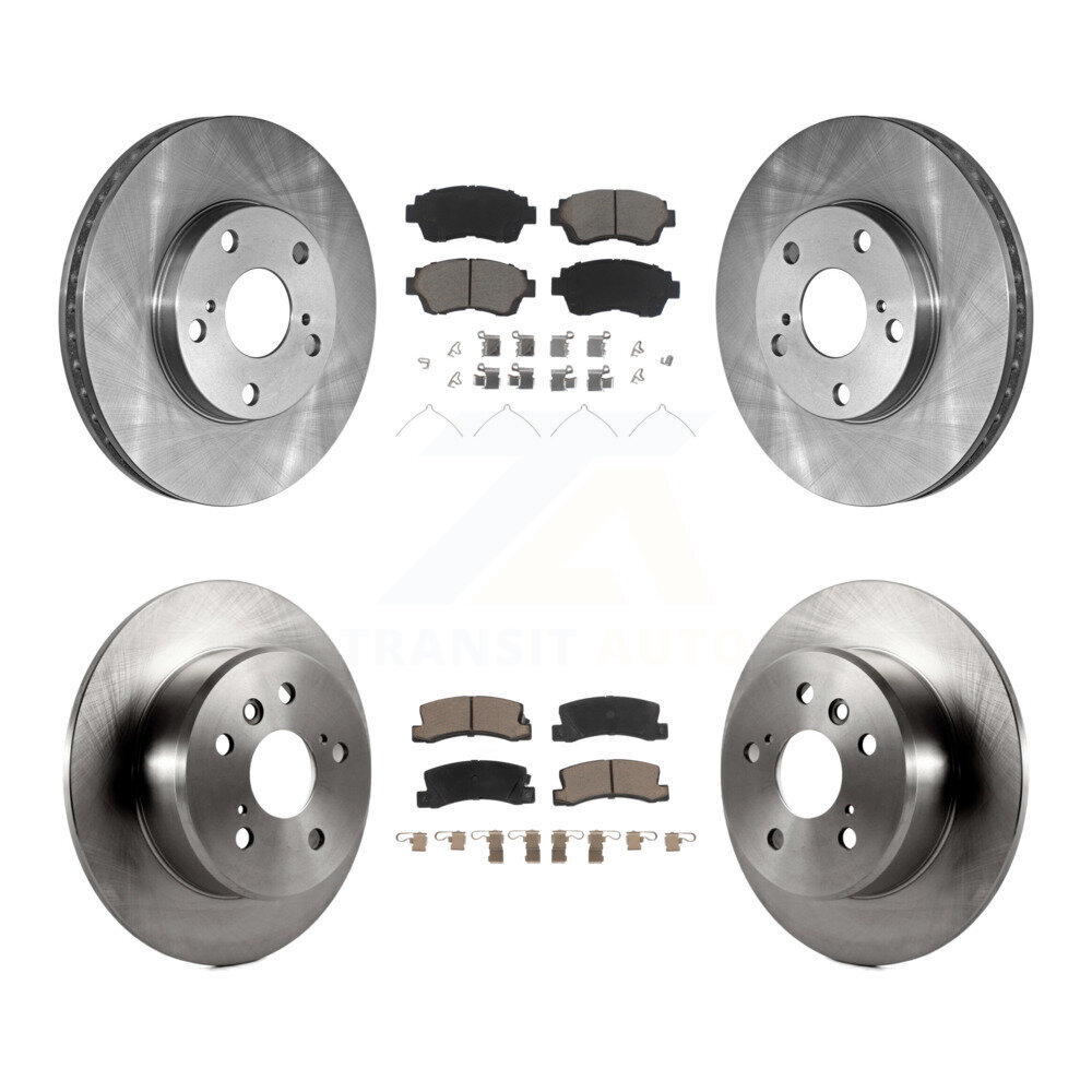 Front Rear Disc Brake Rotors And Ceramic Pads Kit For Toyota Camry Lexus ES300 K8C-100829
