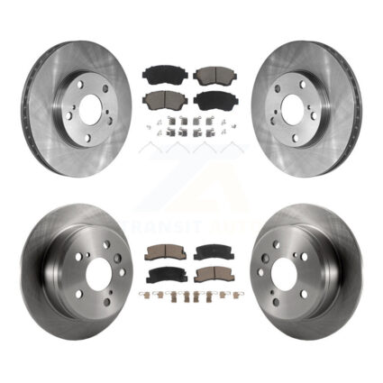 Front Rear Disc Brake Rotors And Ceramic Pads Kit For Toyota Camry K8C-100830
