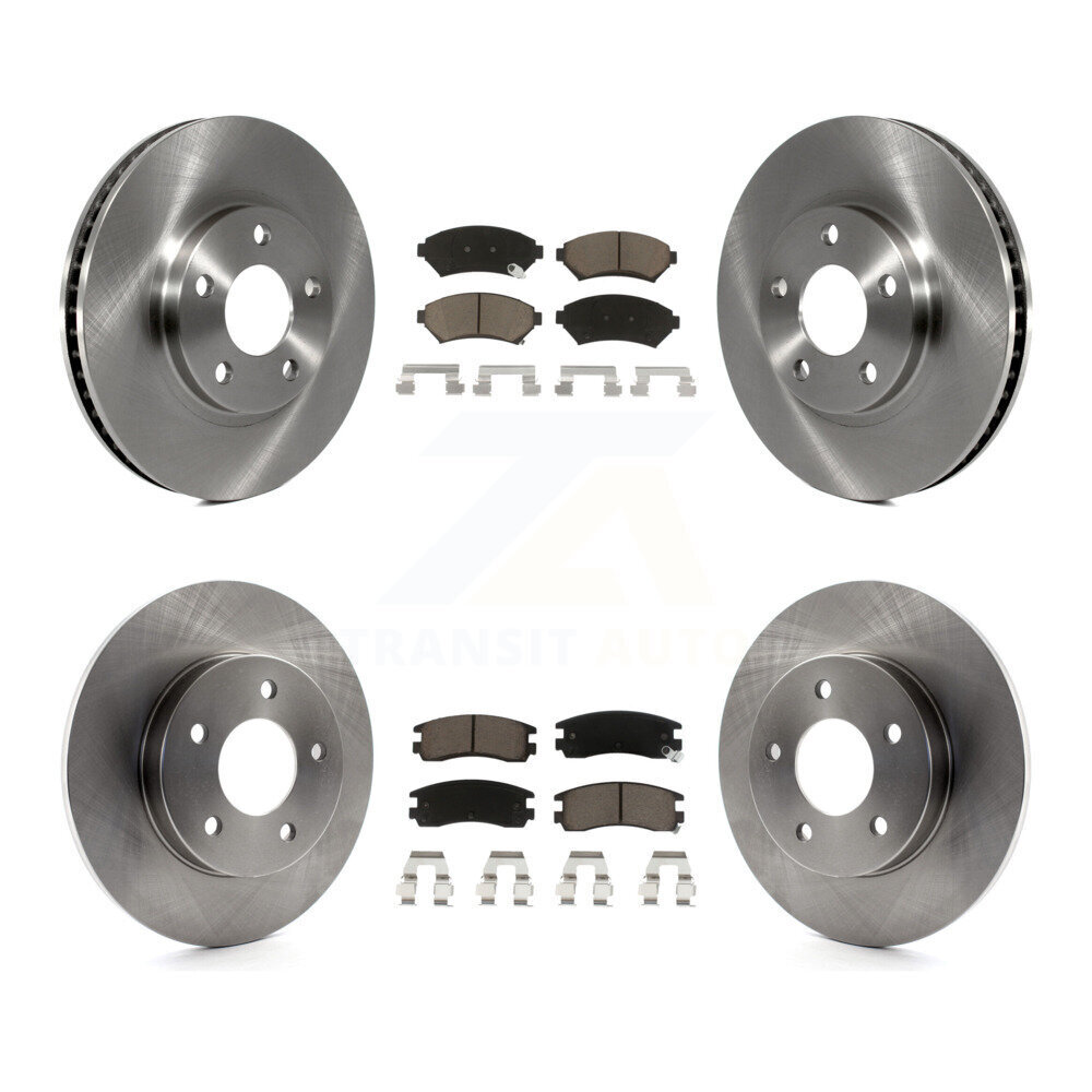 Front Rear Brake Rotors & Ceramic Pad Kit For Cadillac DeVille Buick Park Avenue Eldorado K8C-100851