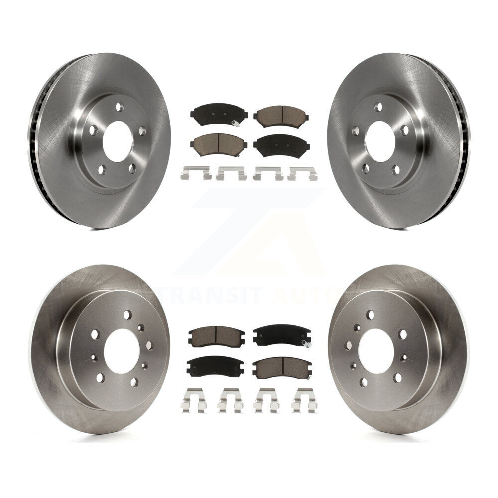 Front Rear Disc Brake Rotor & Ceramic Pad Kit For Chevrolet Impala Monte Carlo Oldsmobile K8C-100852