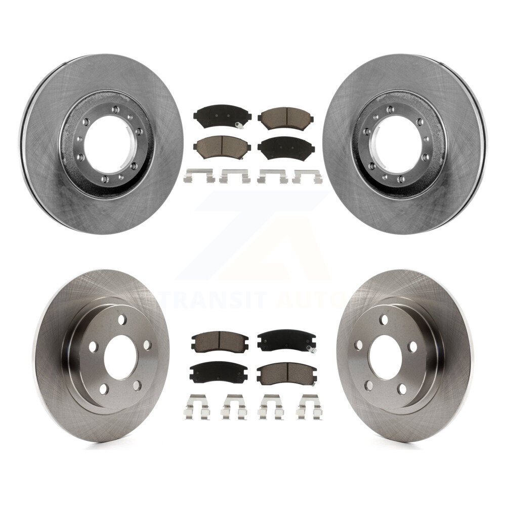 Front Rear Brake Rotor And Ceramic Pad Kit For 2000-2005 Buick LeSabre Pontiac Bonneville K8C-100854