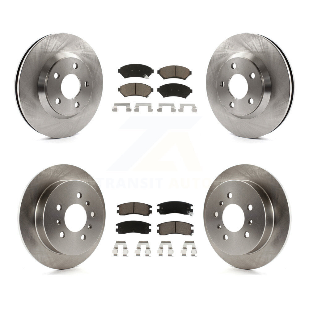 Front Rear Disc Brake Rotors And Ceramic Pads Kit For 2005 Chevrolet Impala Monte Carlo K8C-100859