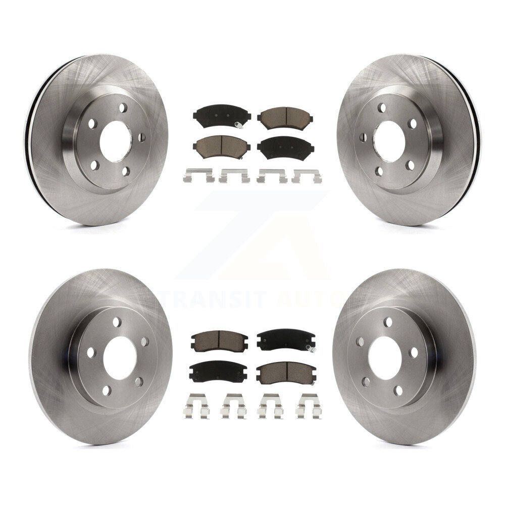 Front Rear Disc Brake Rotor & Ceramic Pad Kit For 2005 Cadillac DeVille Buick Park Avenue K8C-100860