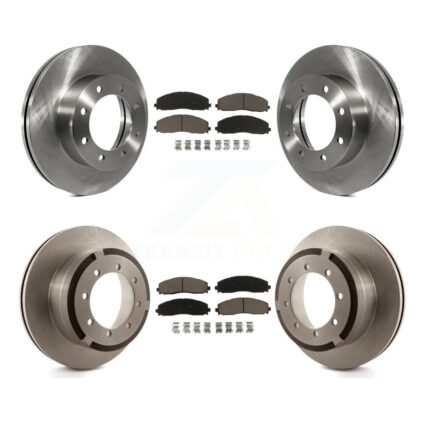 Front Rear Disc Brake Rotors And Ceramic Pads Kit For Ford F-350 Super Duty F-250 F-450 K8C-100887
