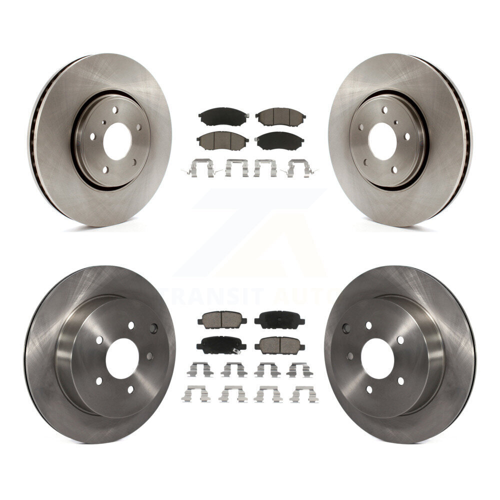 Front Rear Disc Brake Rotors And Ceramic Pads Kit For INFINITI FX35 FX37 FX45 K8C-100899