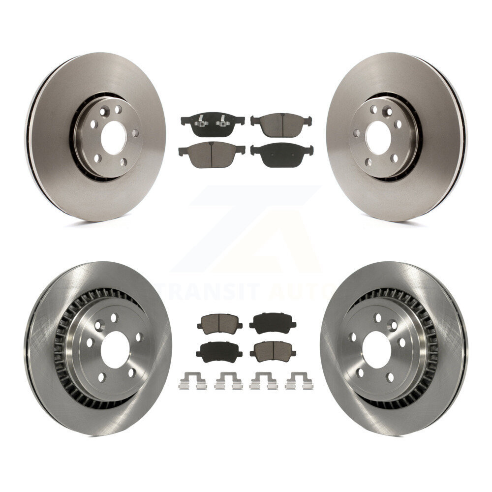 Front Rear Disc Brake Rotors And Ceramic Pads Kit For 2010-2015 Volvo XC60 K8C-100936