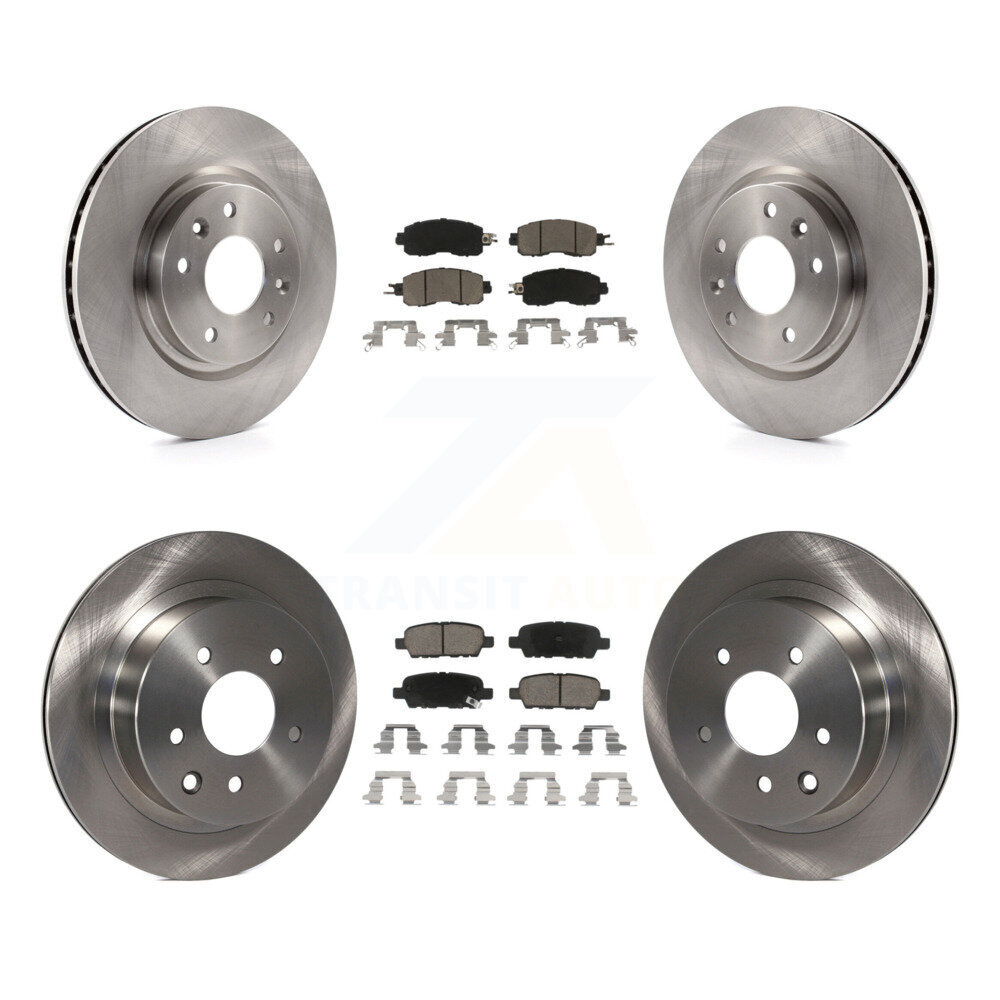 Front Rear Disc Brake Rotors And Ceramic Pads Kit For Nissan LEAF K8C-100939