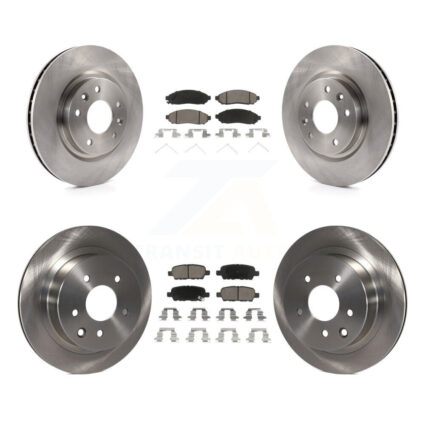 Front Rear Brake Rotors Ceramic Pad Kit For 15 Nissan LEAF Vehicles Manufactured In Japan K8C-100944
