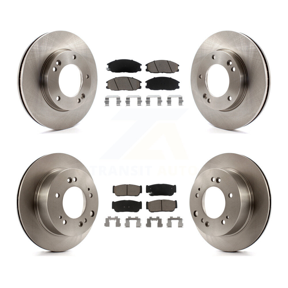 Front Rear Disc Brake Rotors And Ceramic Pads Kit For 2007-2009 Kia Sorento K8C-100945