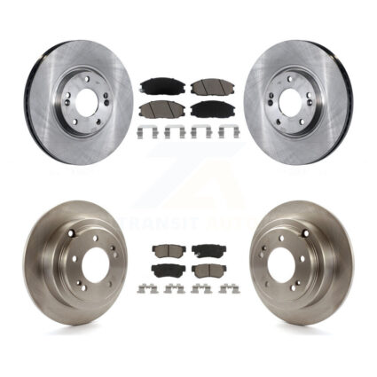 Front Rear Disc Brake Rotors And Ceramic Pads Kit For 2004-2006 Kia Amanti K8C-100949