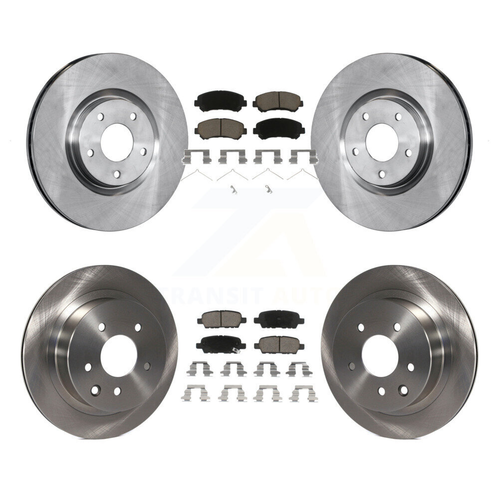 Front Rear Disc Brake Rotors And Ceramic Pads Kit For 2014-2017 Nissan Juke Nismo RS K8C-100972
