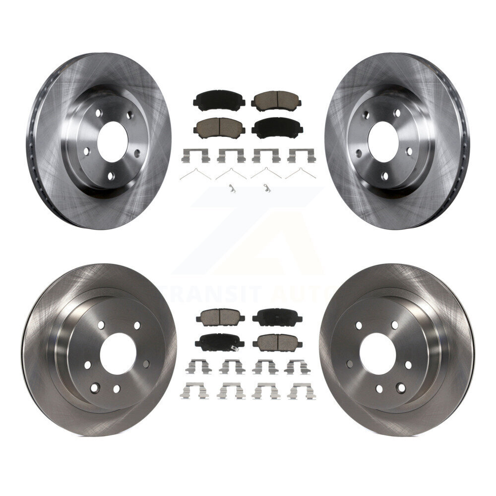 Front Rear Disc Brake Rotors And Ceramic Pads Kit For Nissan Rogue Select K8C-100975
