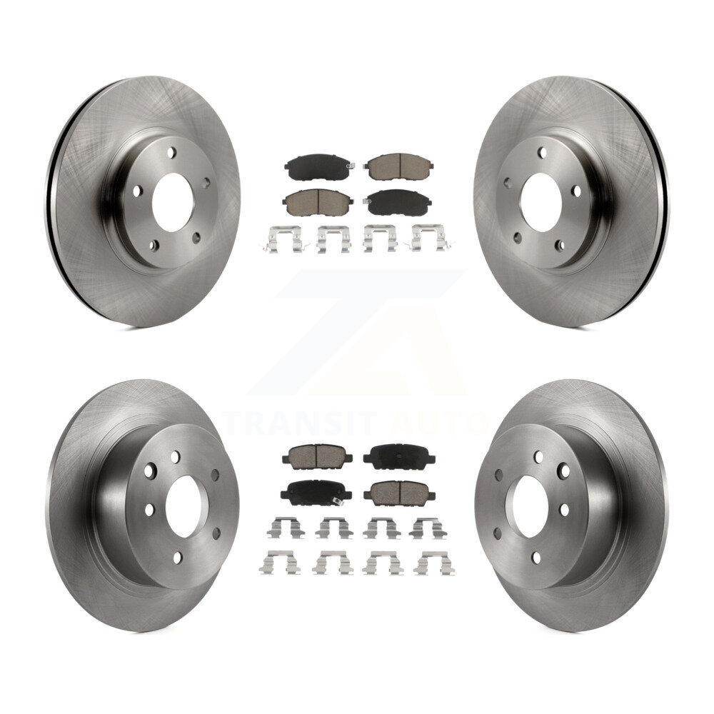 Front Rear Disc Brake Rotors And Ceramic Pads Kit For Nissan Altima K8C-100980