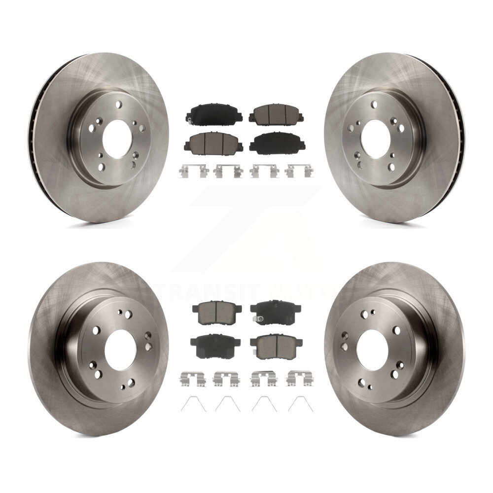 Front Rear Disc Brake Rotors And Ceramic Pads Kit For Honda Accord K8C-100982