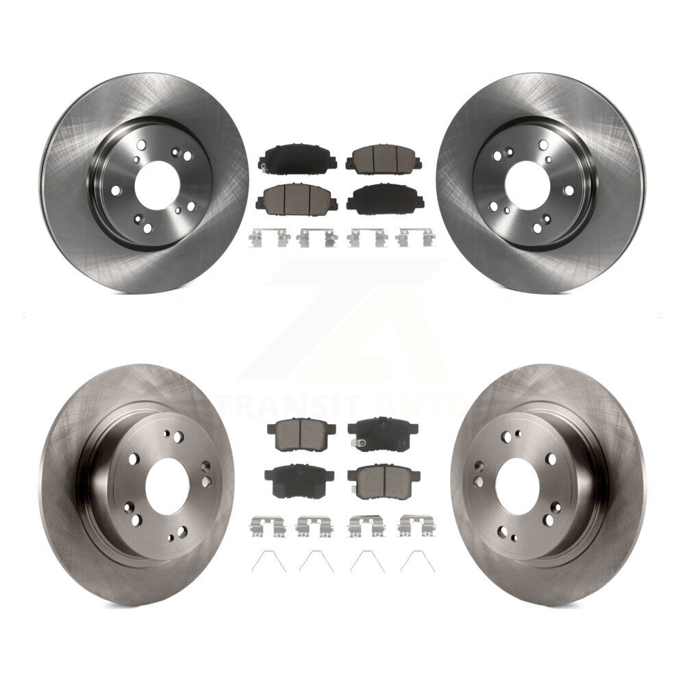Front Rear Disc Brake Rotors And Ceramic Pads Kit For Honda Accord K8C-100983
