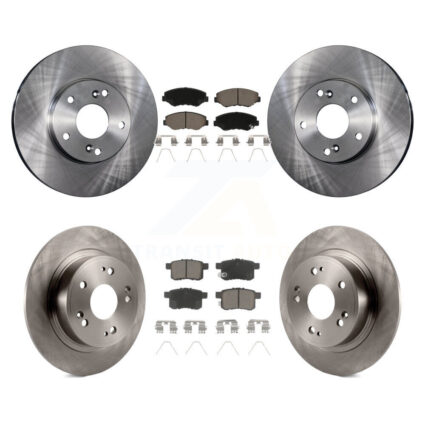 Front Rear Disc Brake Rotors And Ceramic Pads Kit For Honda Accord K8C-100987