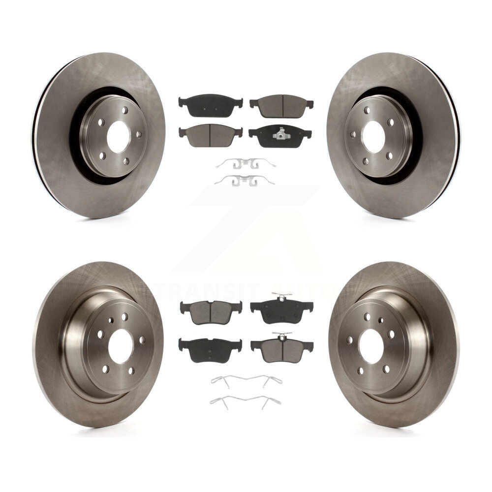 Front Rear Disc Brake Rotors And Ceramic Pads Kit For Lincoln MKC K8C-100990