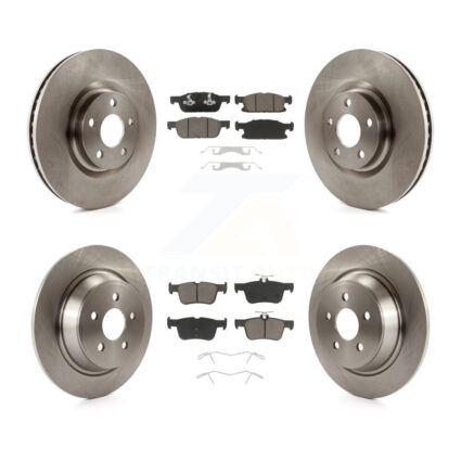 Front Rear Disc Brake Rotor Ceramic Pad Kit For Ford Edge With 316mm Diameter K8C-100992