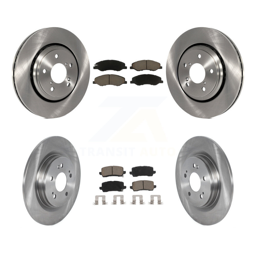 Front Rear Disc Brake Rotors And Ceramic Pads Kit For 2018-2023 Honda Odyssey K8C-100994