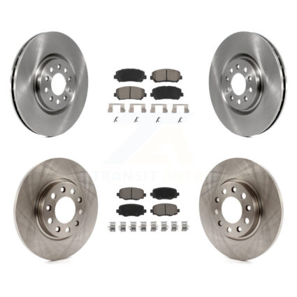 Front Rear Brake Rotor & Ceramic Pad Kit For Chrysler 200 With 330mm Diameter K8C-100997