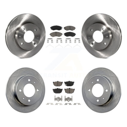 Front Rear Disc Brake Rotors And Ceramic Pads Kit For Hyundai Elantra K8C-101006