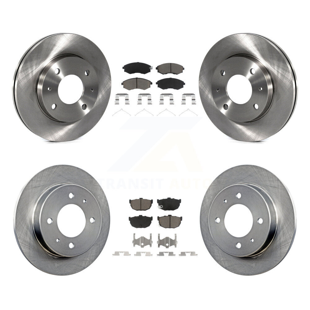 Front Rear Disc Brake Rotors And Ceramic Pads Kit For Hyundai Elantra K8C-101006
