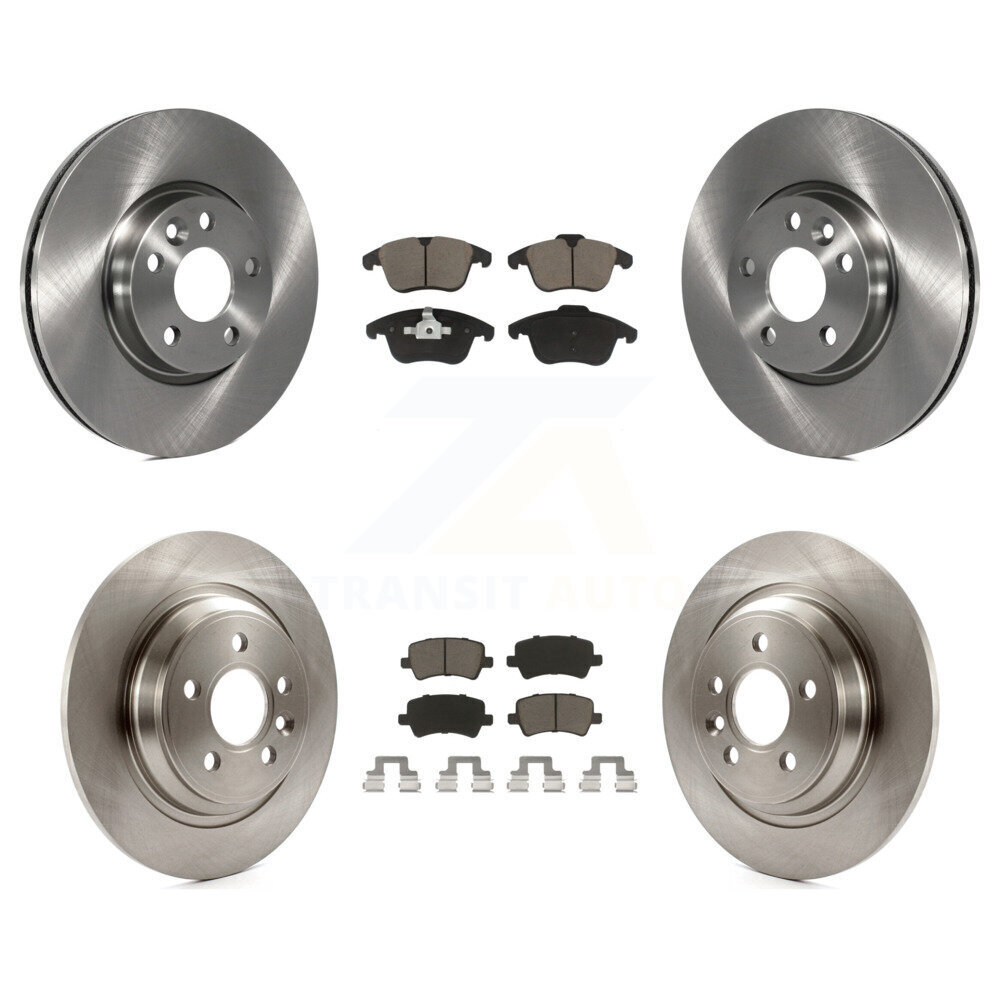 Front Rear Disc Brake Rotor Ceramic Pad Kit For Volvo S60 With 300mm Diameter K8C-101011