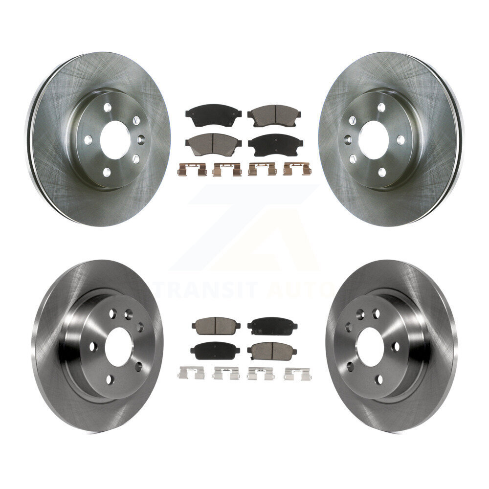 Front Rear Disc Brake Rotors And Ceramic Pads Kit For Chevrolet Cruze Sonic Limited K8C-101048