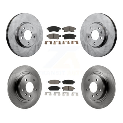 Front Rear Disc Brake Rotors And Ceramic Pads Kit For 2012-2013 Buick Verano K8C-101049