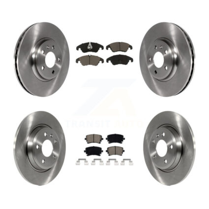 Front Rear Disc Brake Rotors And Ceramic Pads Kit For 2013 Audi A4 allroad K8C-101071