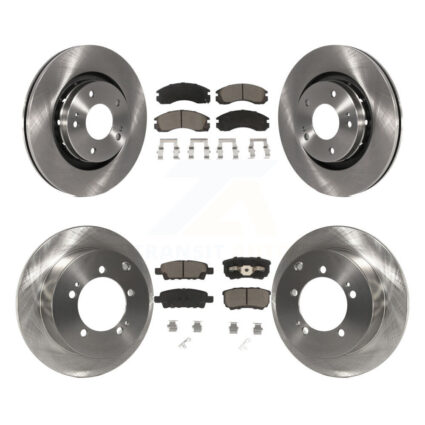 Front Rear Disc Brake Rotors And Ceramic Pads Kit For 2005-2006 Mitsubishi Outlander K8C-101089