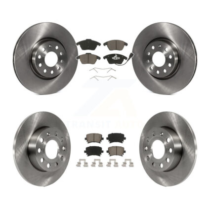 Front Rear Brake Rotor Ceramic Pad Kit For Audi A3 Quattro With 260mm Diameter K8C-101114