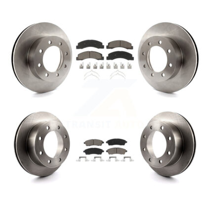 Front Rear Disc Brake Rotors And Ceramic Pads Kit For Ford F-250 Super Duty K8C-101138