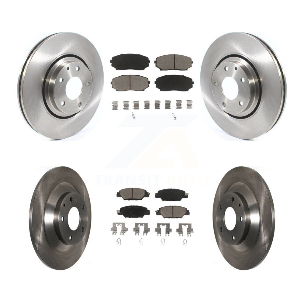 Front Rear Disc Brake Rotors And Ceramic Pads Kit For 2019-2023 Mazda CX-5 Turbocharged K8C-101144