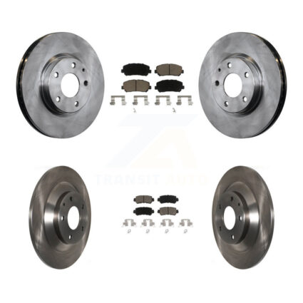 Front Rear Disc Brake Rotors And Ceramic Pads Kit For 2013-2015 Mazda CX-5 K8C-101145