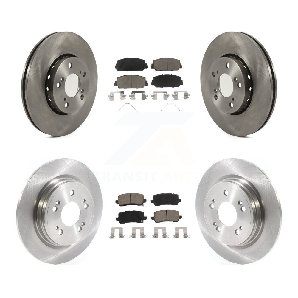 Front Rear Disc Brake Rotors And Ceramic Pads Kit For Acura RLX K8C-101160