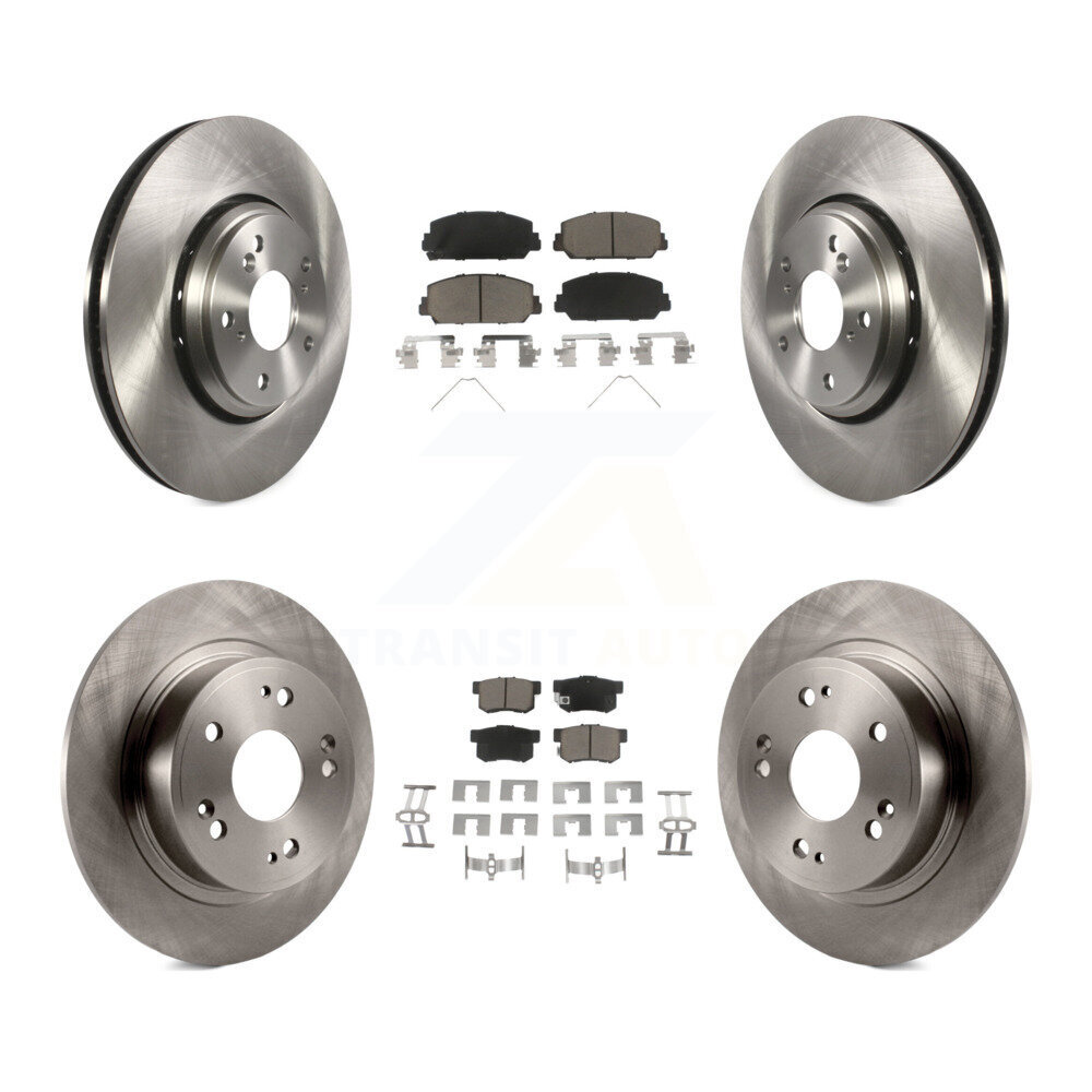 Front Rear Disc Brake Rotors And Ceramic Pads Kit For 2017-2022 Acura ILX K8C-101162