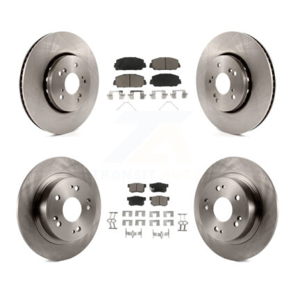 Front Rear Disc Brake Rotors And Ceramic Pads Kit For 2016 Acura ILX K8C-101163