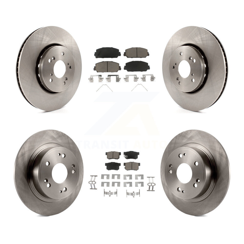 Front Rear Disc Brake Rotors And Ceramic Pads Kit For 2016 Acura ILX K8C-101163