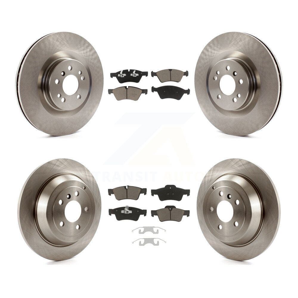 Front Rear Disc Brake Rotors And Ceramic Pads Kit For Mercedes-Benz ML320 K8C-101181