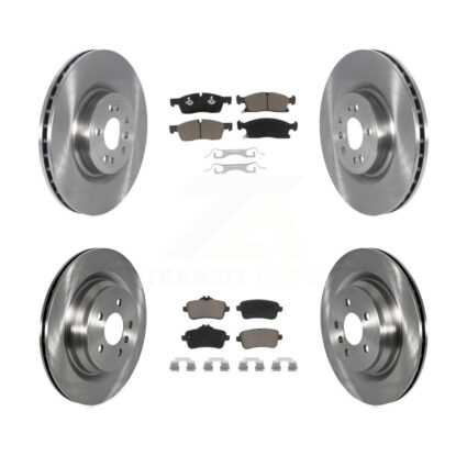 Front Rear Brake Rotor And Ceramic Pad Kit For Mercedes-Benz GLE400 Without Sport Package K8C-101192