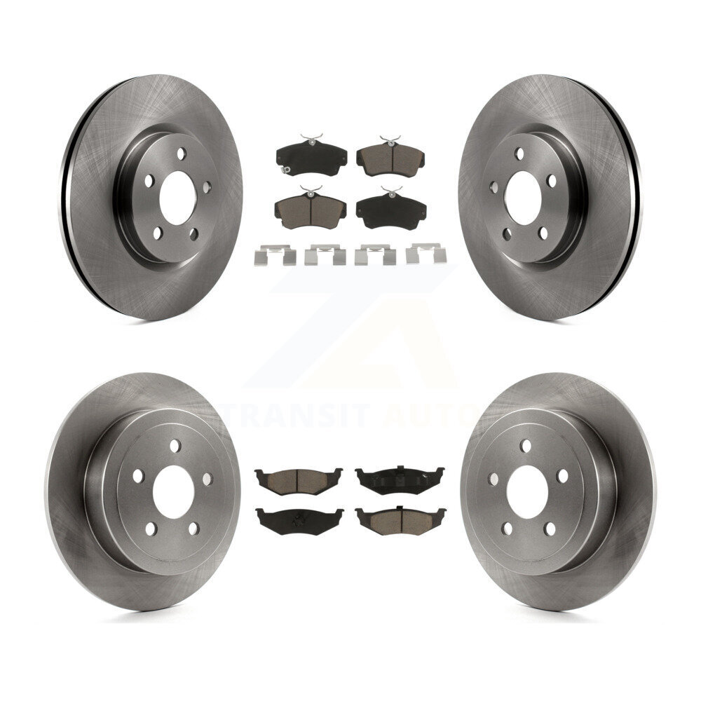 Front Rear Disc Brake Rotors And Ceramic Pads Kit For Chrysler PT Cruiser K8C-101222