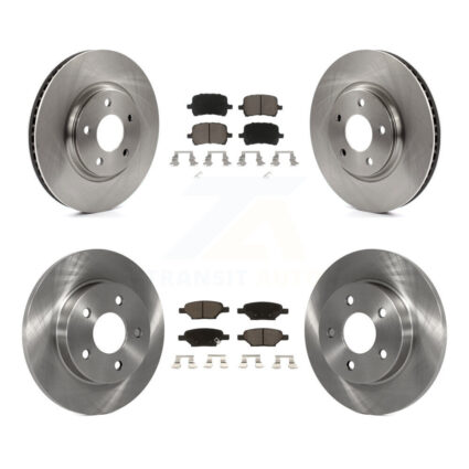 Front Rear Brake Rotor & Ceramic Pad Kit For Chevrolet Malibu Pontiac G5 G6 Cobalt Saturn K8C-101242