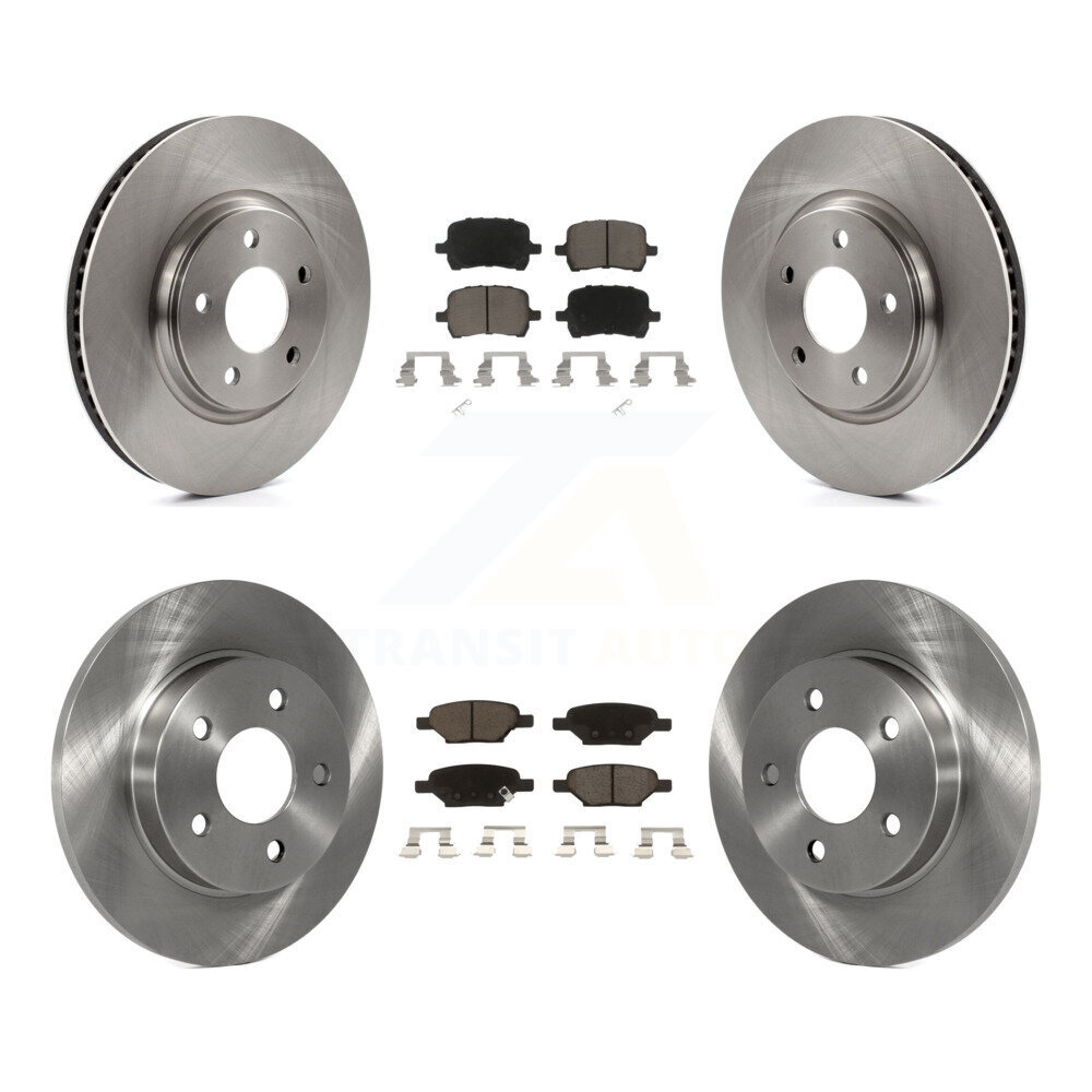 Front Rear Brake Rotor & Ceramic Pad Kit For Chevrolet Malibu Pontiac G5 G6 Cobalt Saturn K8C-101242