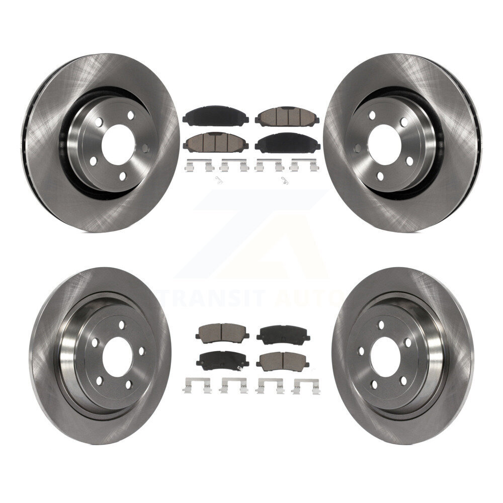 Front Rear Disc Brake Rotors And Ceramic Pads Kit For Ford Mustang V6 with 3.7L K8C-101246
